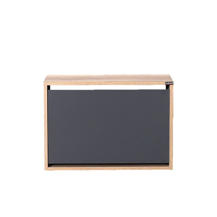 Hanah Home SHC-110-TA-1 Zapatero con diseño elegante en Nogal Claro y Antracita, 60x42x30 cm